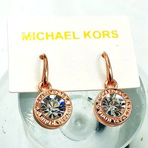 MICHAEL KORS Diamond Statement Earrings, ROSE GOLD